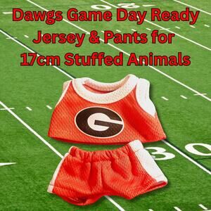 Dawgs 17cm Stuffed Animal Game Day Jersey and Pants